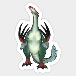 Therizinosaurus (Green) Sticker